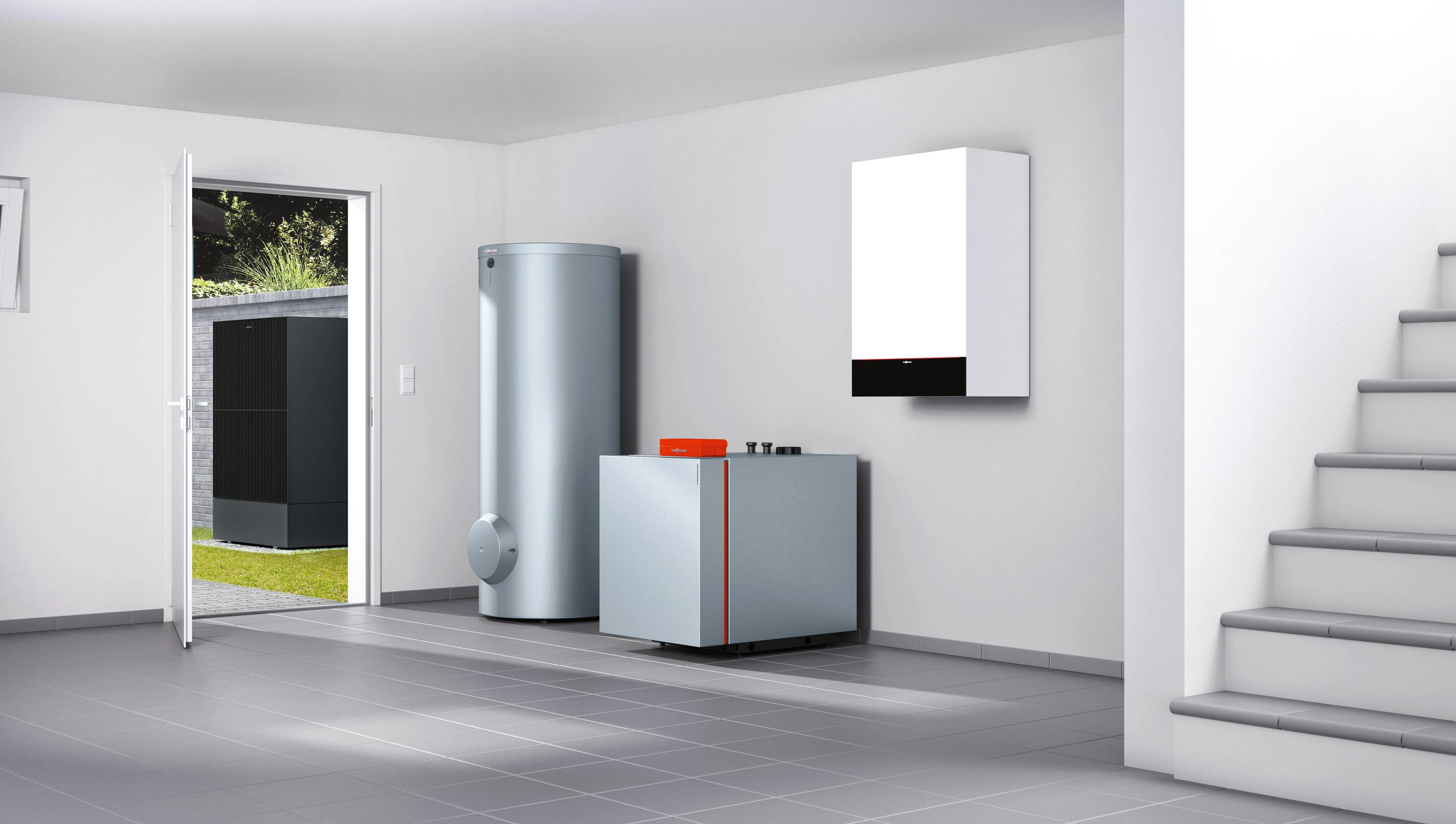 Viessmann Vitocal 250-AH Wärmepumpe im Außeneinsatz